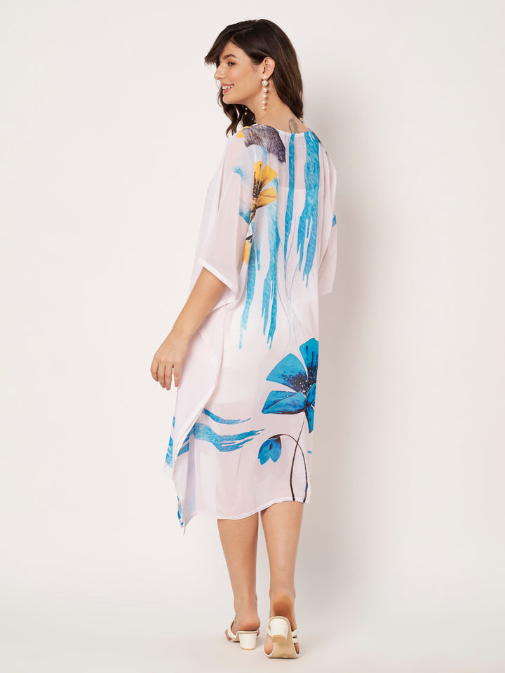Women's Printed Georgette Beach Wear Kaftan