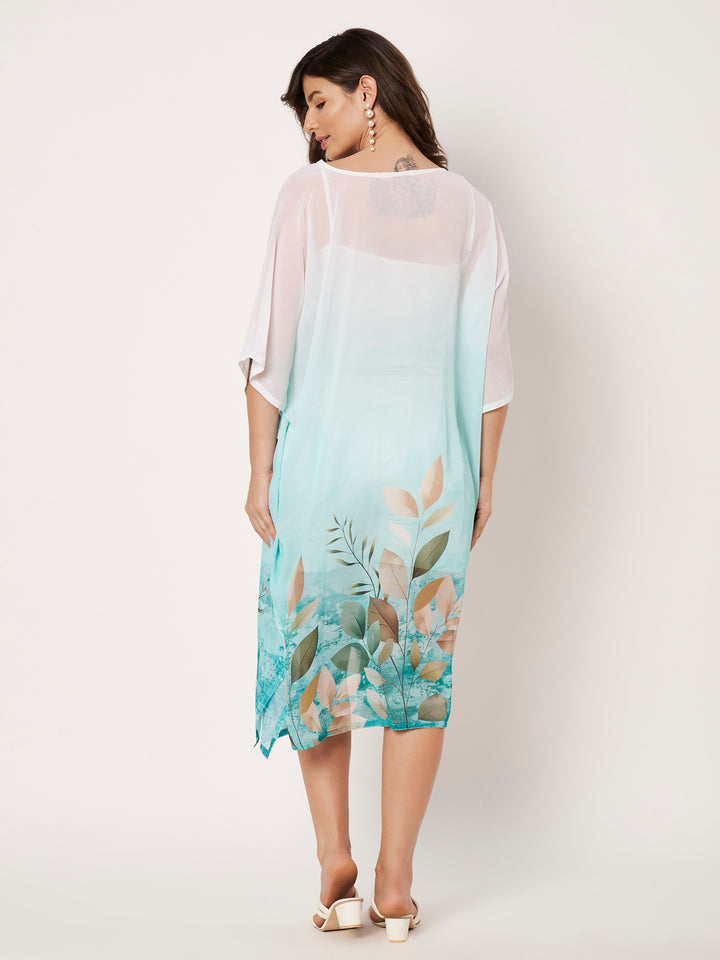 Women's Printed Georgette Beach Wear Kaftan