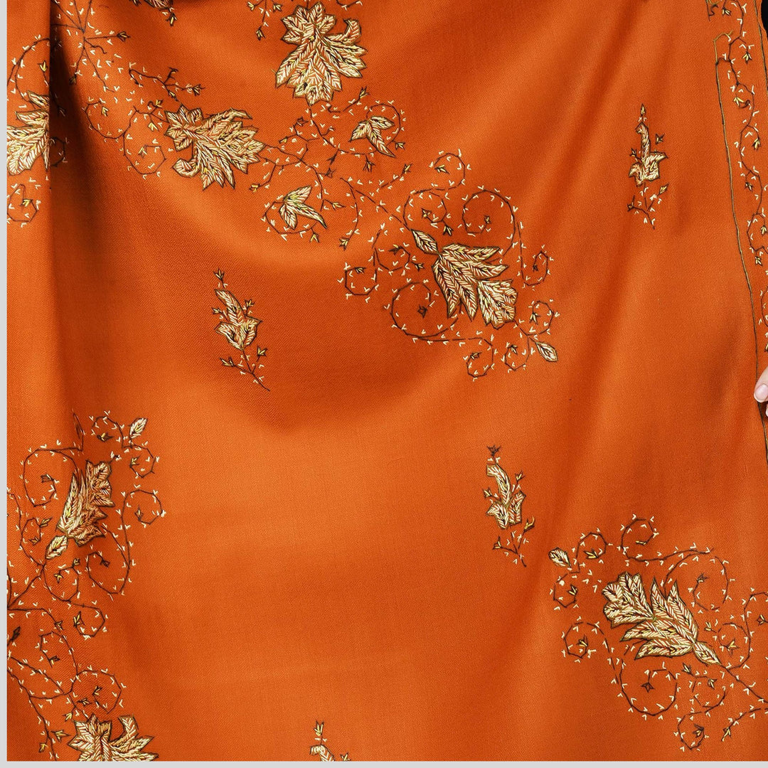 Women's Hand Embroidered Wool Shawl