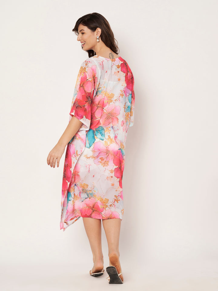 Women's Printed Georgette Beach Wear Kaftan