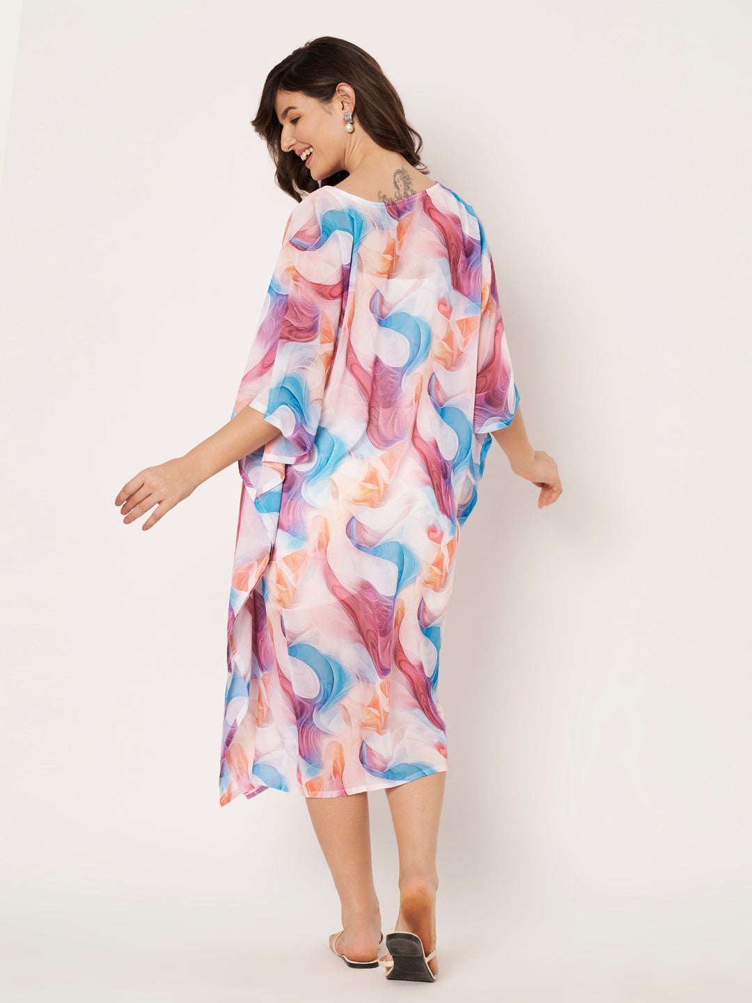 Women's Printed Georgette Beach Wear Kaftan