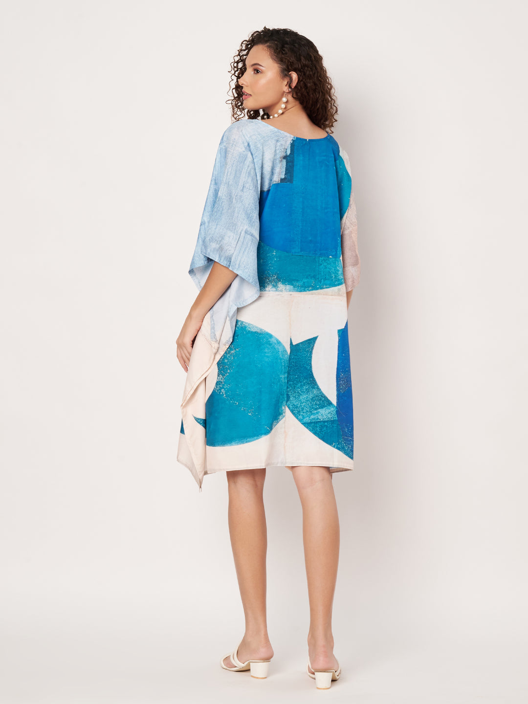 Women Multicolour Short Kaftan Kurti