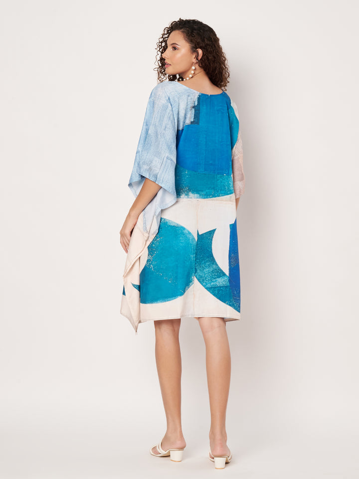 Women Multicolour Short Kaftan Kurti