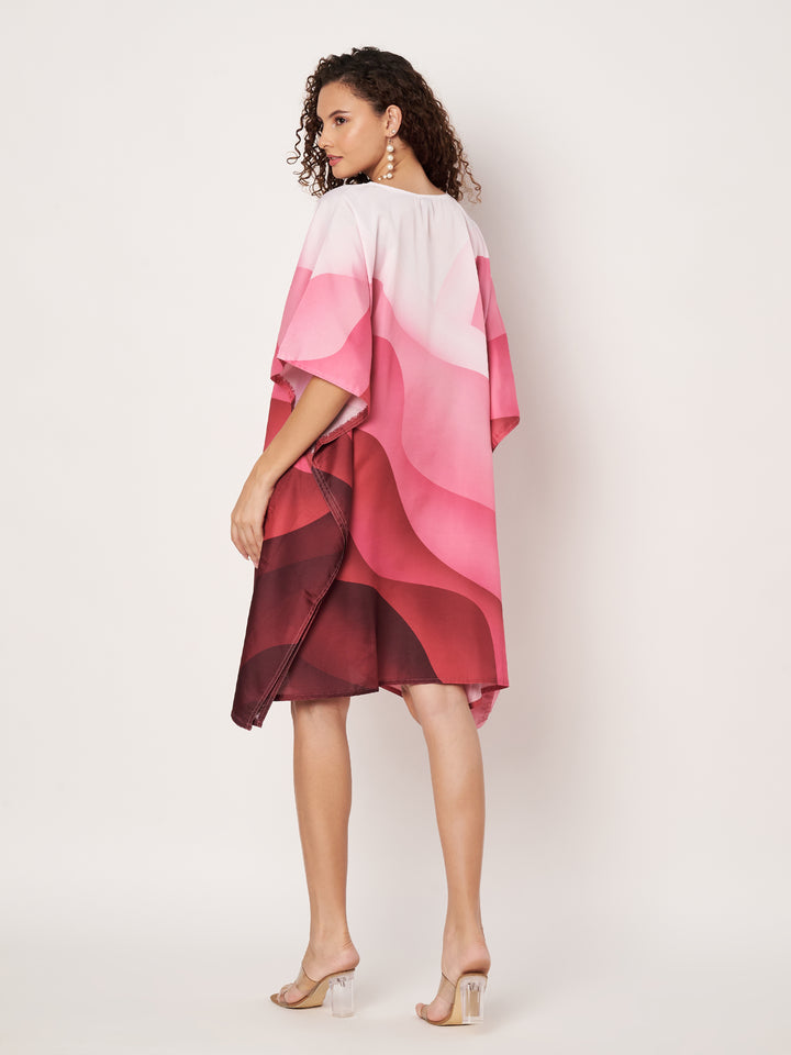 Women Multicolour Short Kaftan Kurti