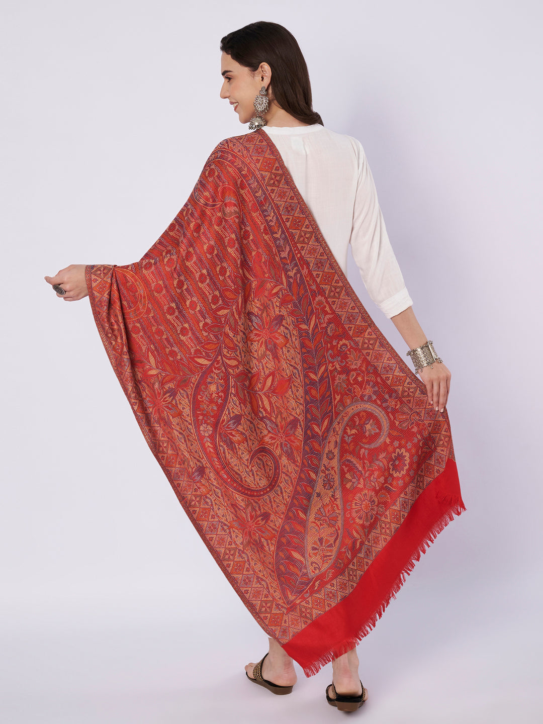 Women's Jamawar Wool Stole