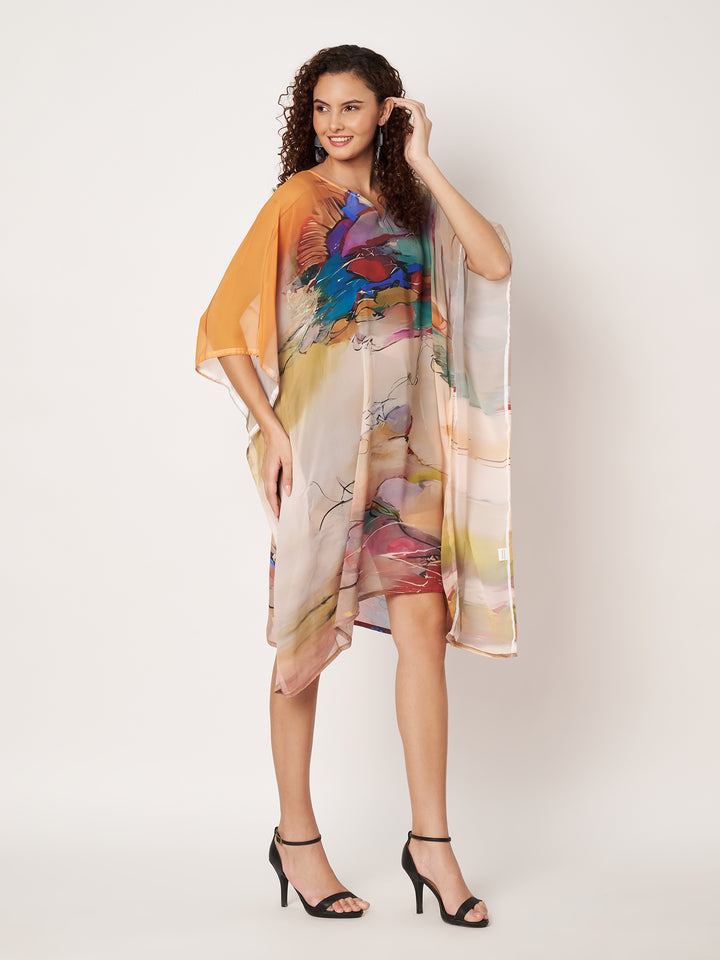 Women's Printed Georgette Beach Wear Kaftan