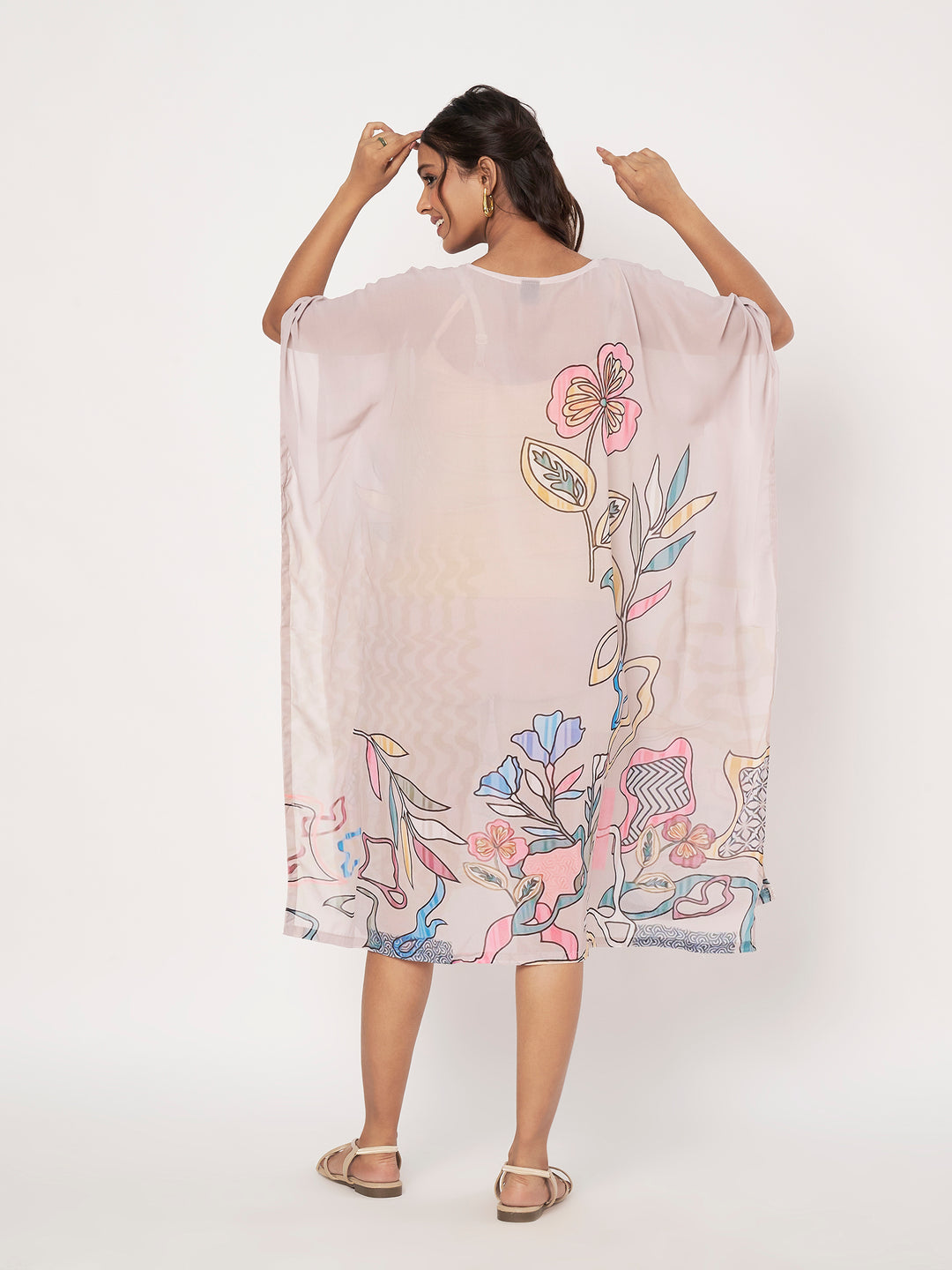 Women's Printed Georgette Beach Wear Kaftan