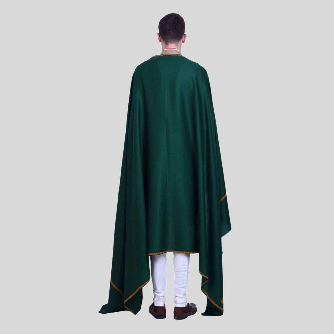 Men's Hand Embroidered Pure Wool Shawl