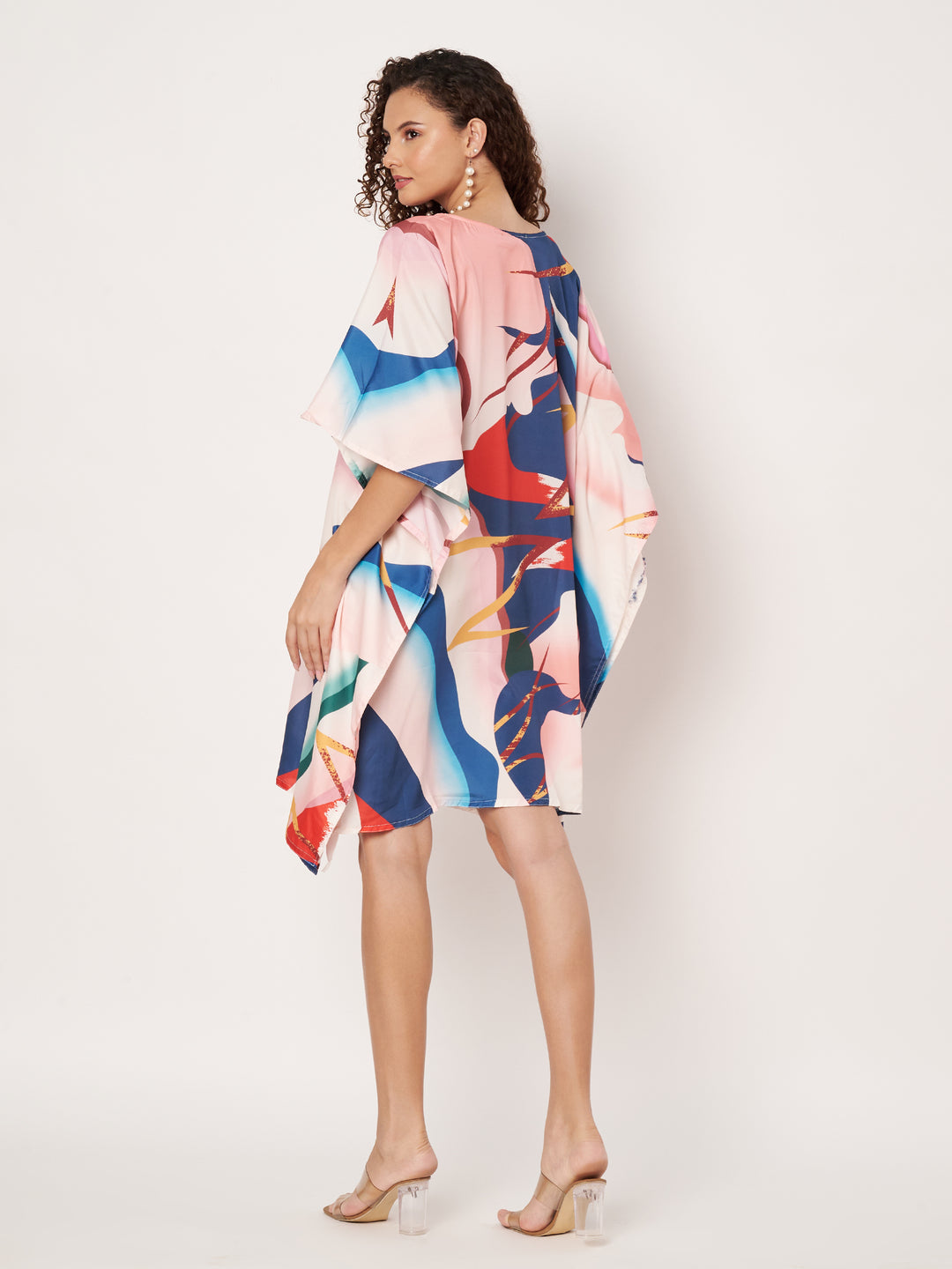 Women Multicolour Short Kaftan Kurti