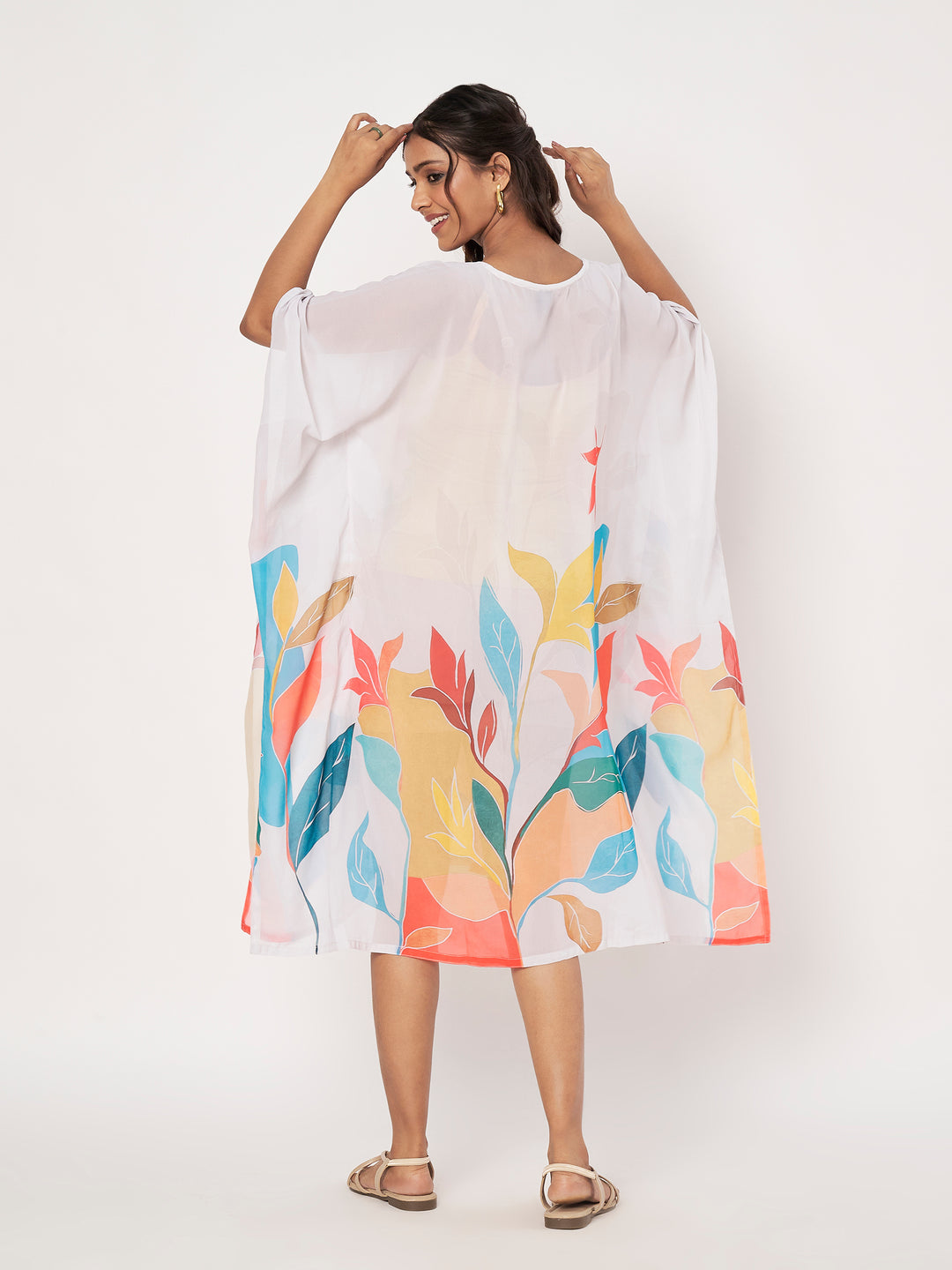 Women's Printed Georgette Beach Wear Kaftan