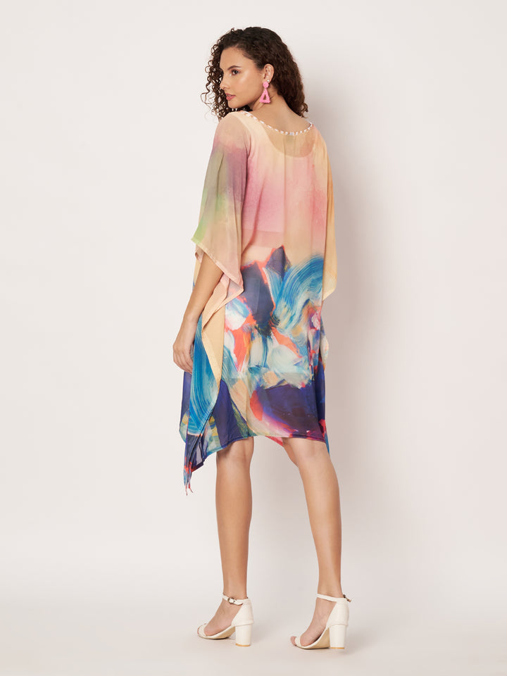 Women's Printed Georgette Beach Wear Kaftan