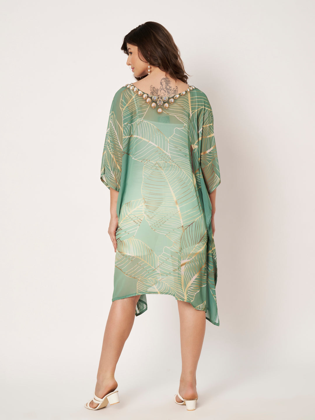 Women's Printed Georgette Beach Wear Kaftan
