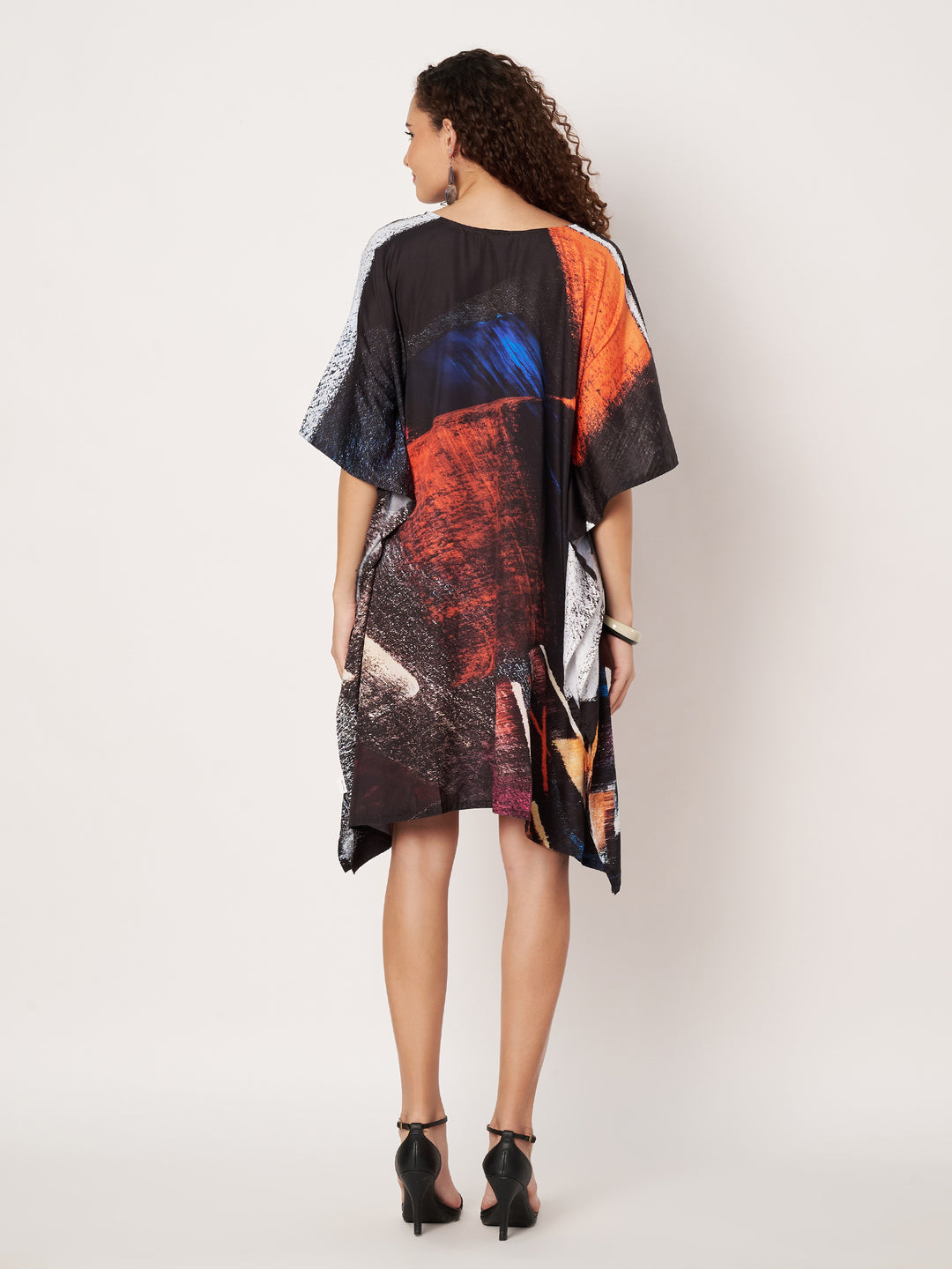 Women Multicolour Short Kaftan Kurti