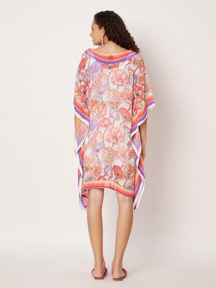 Women's Printed Georgette Beach Wear Kaftan