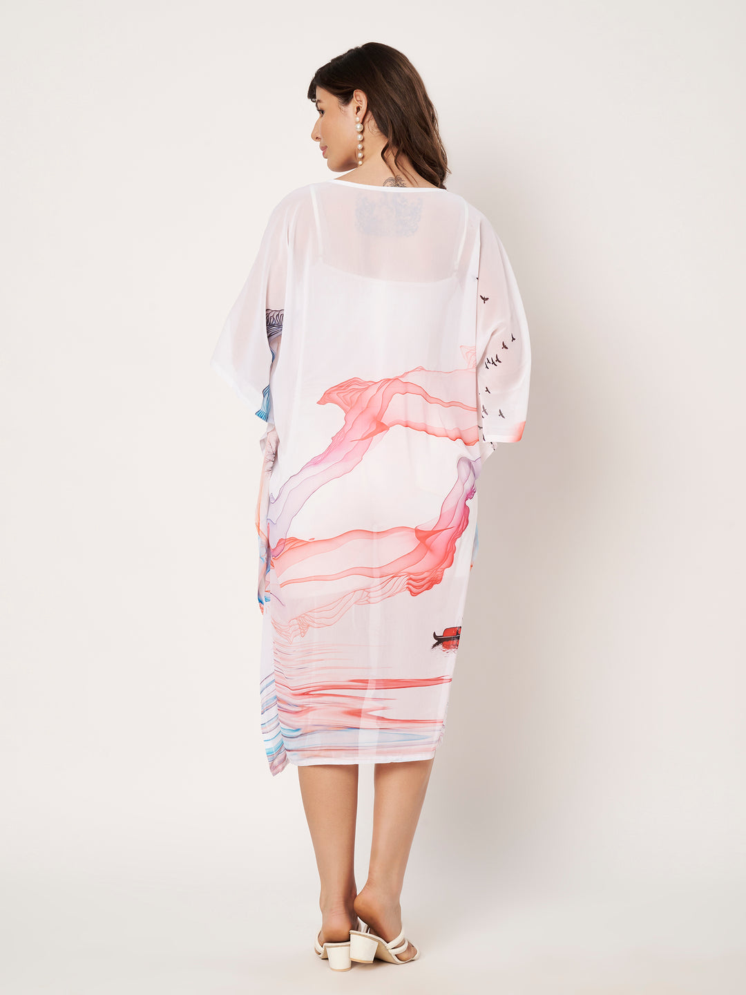 Women's Printed Georgette Beach Wear Kaftan