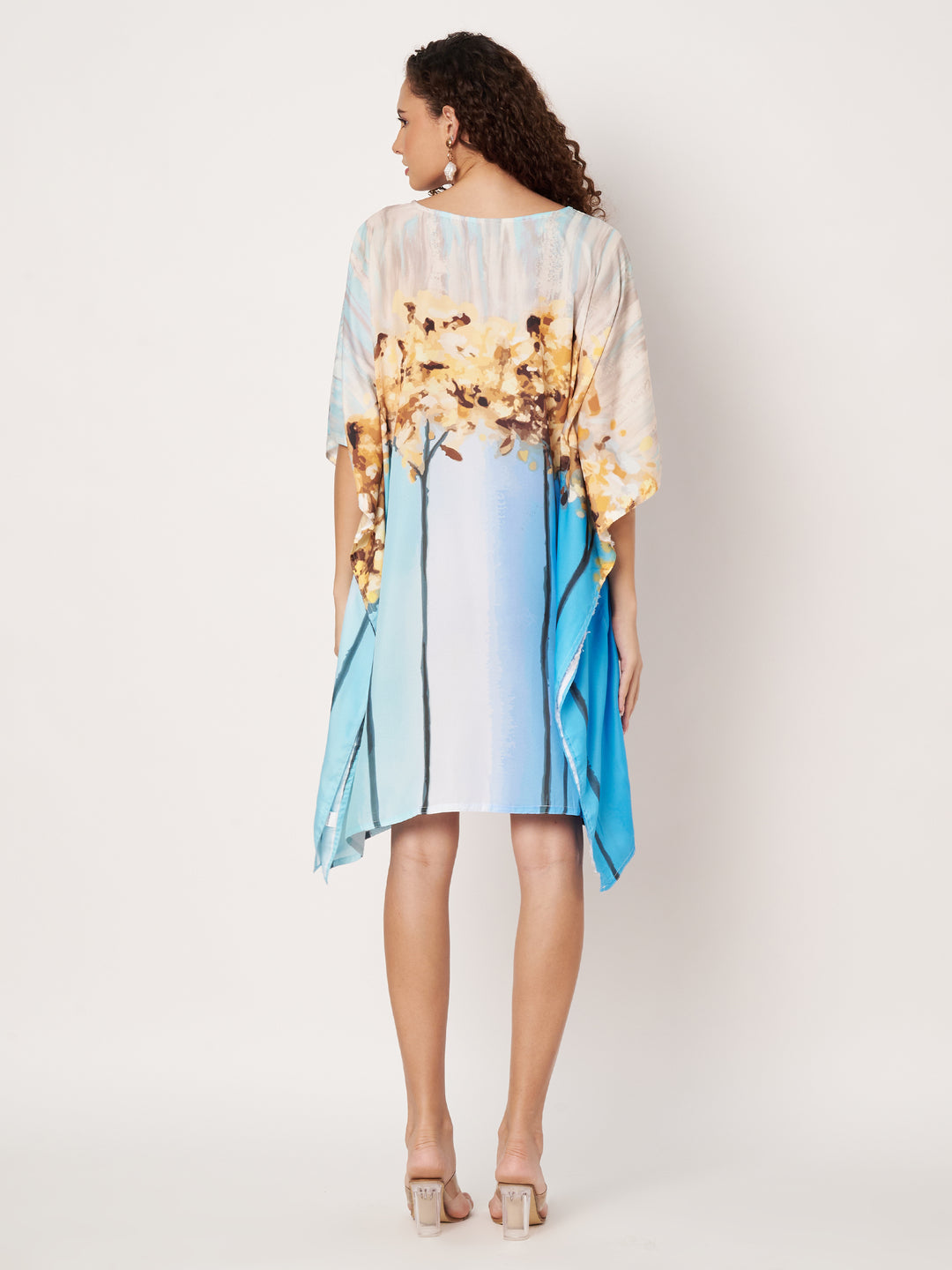 Women Multicolour Short Kaftan Kurti