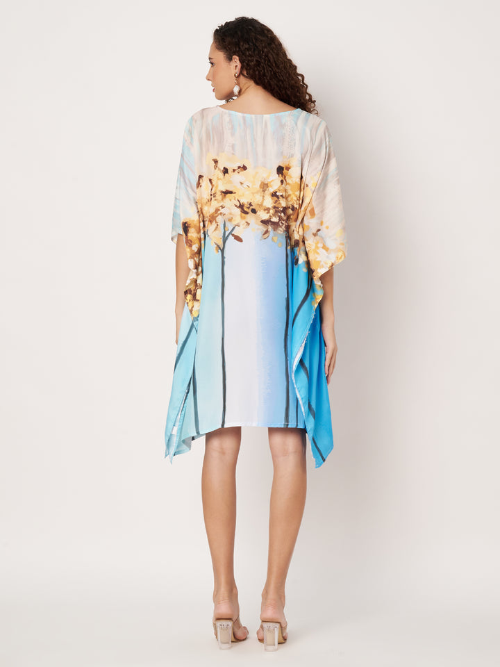 Women Multicolour Short Kaftan Kurti