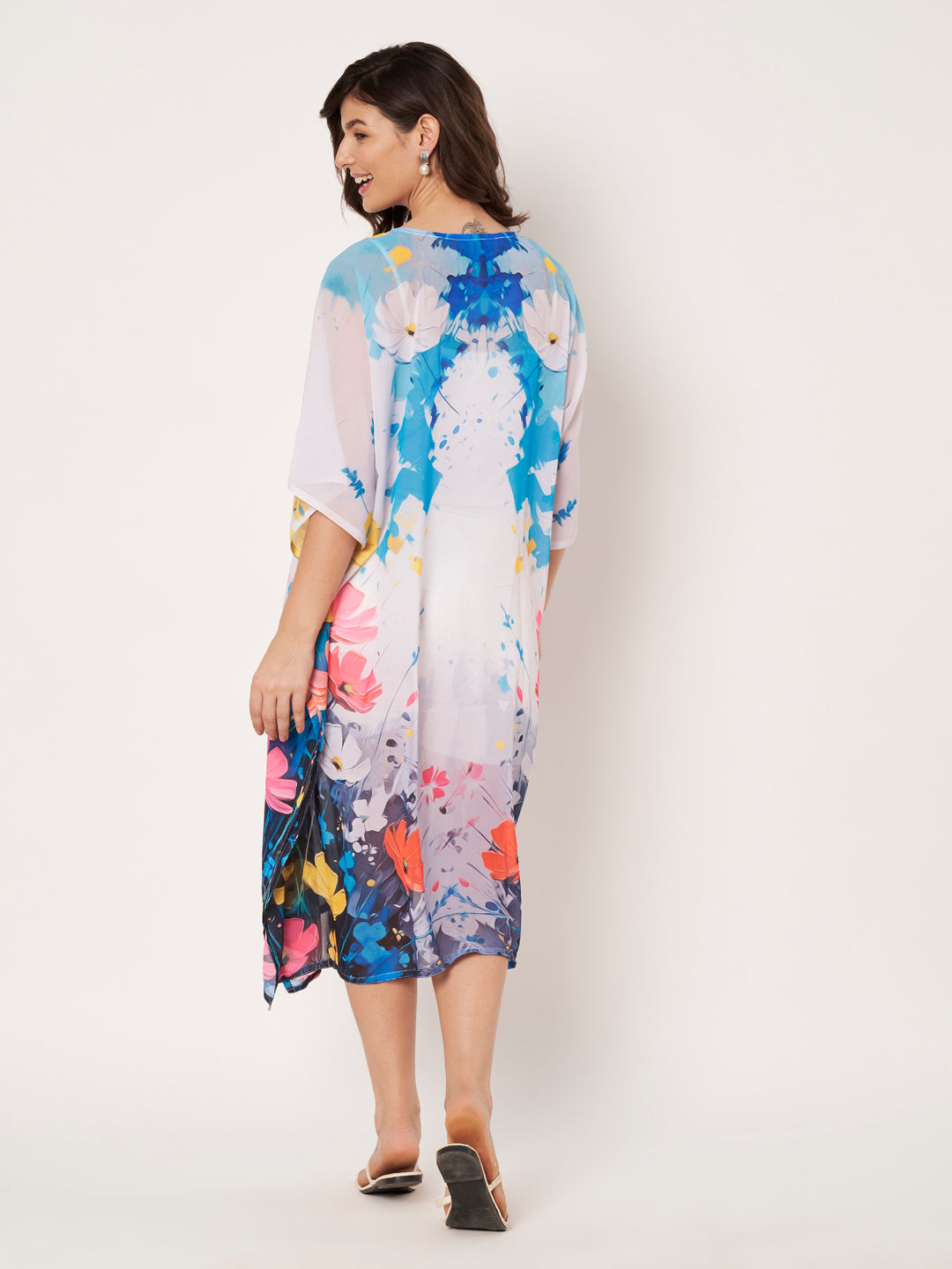 Women's Printed Georgette Beach Wear Kaftan