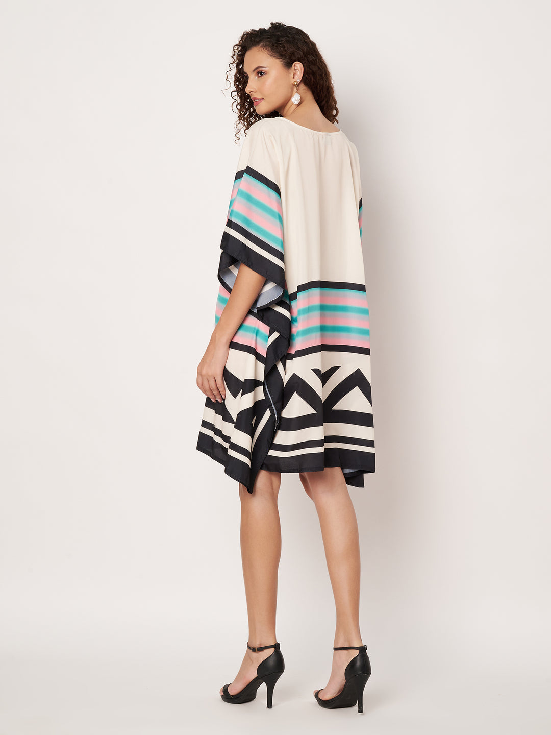 Women Multicolour Short Kaftan Kurti