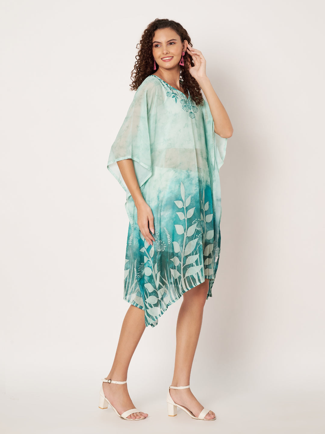 Women's Printed Georgette Beach Wear Kaftan