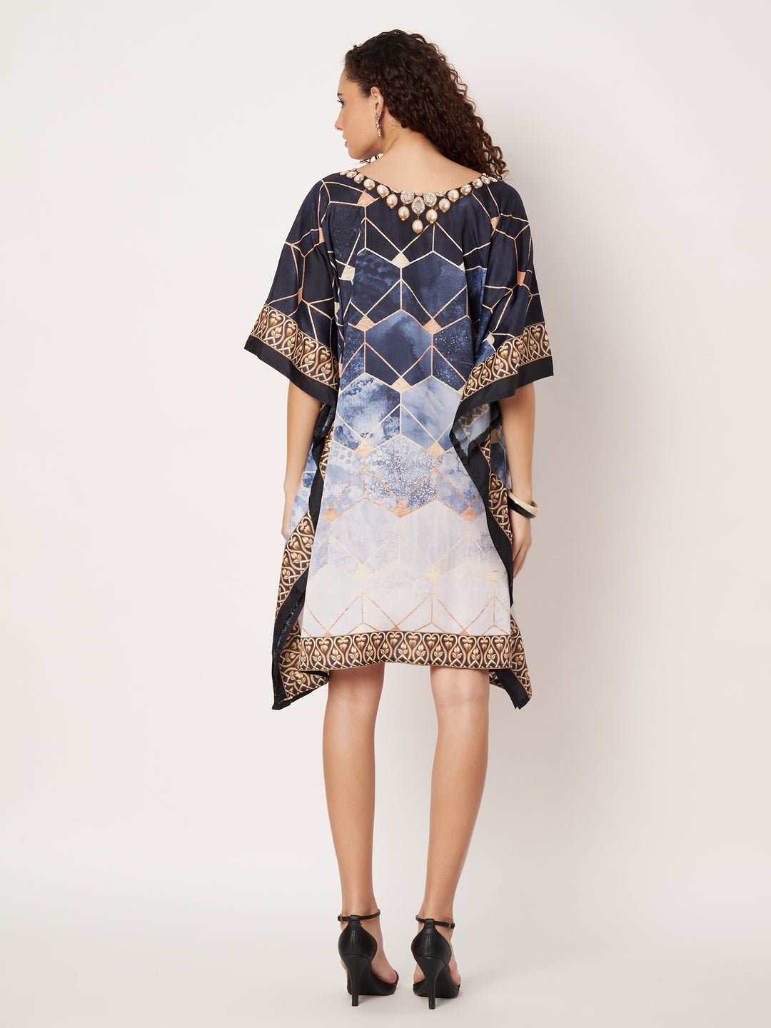 Women Multicolour Short Kaftan Kurti