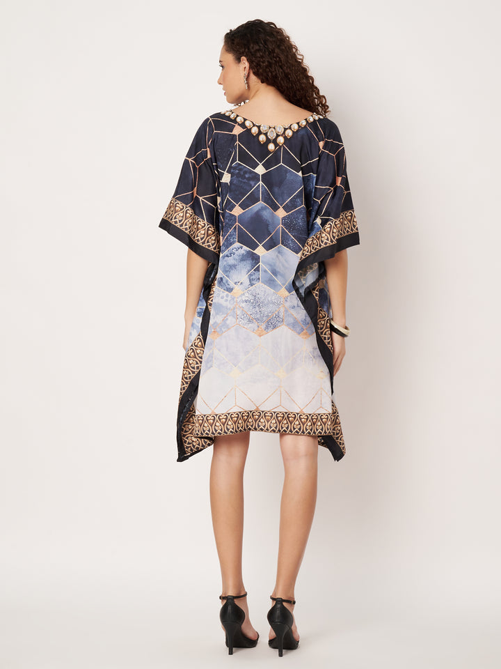 Women Multicolour Short Kaftan Kurti