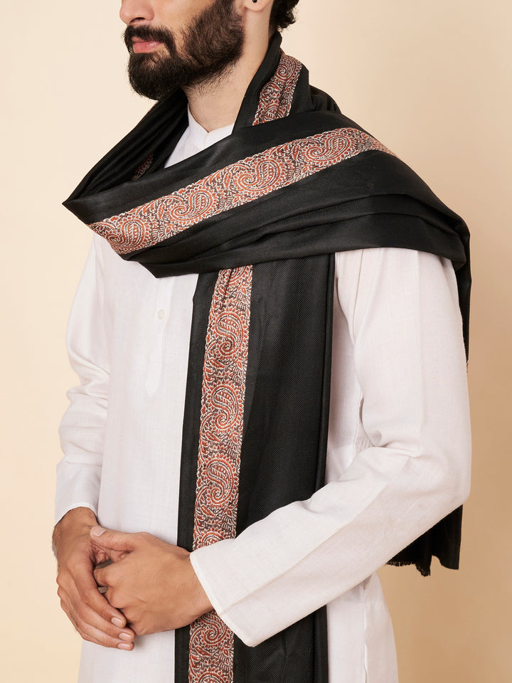 Men's Woven Acrylic Shawl