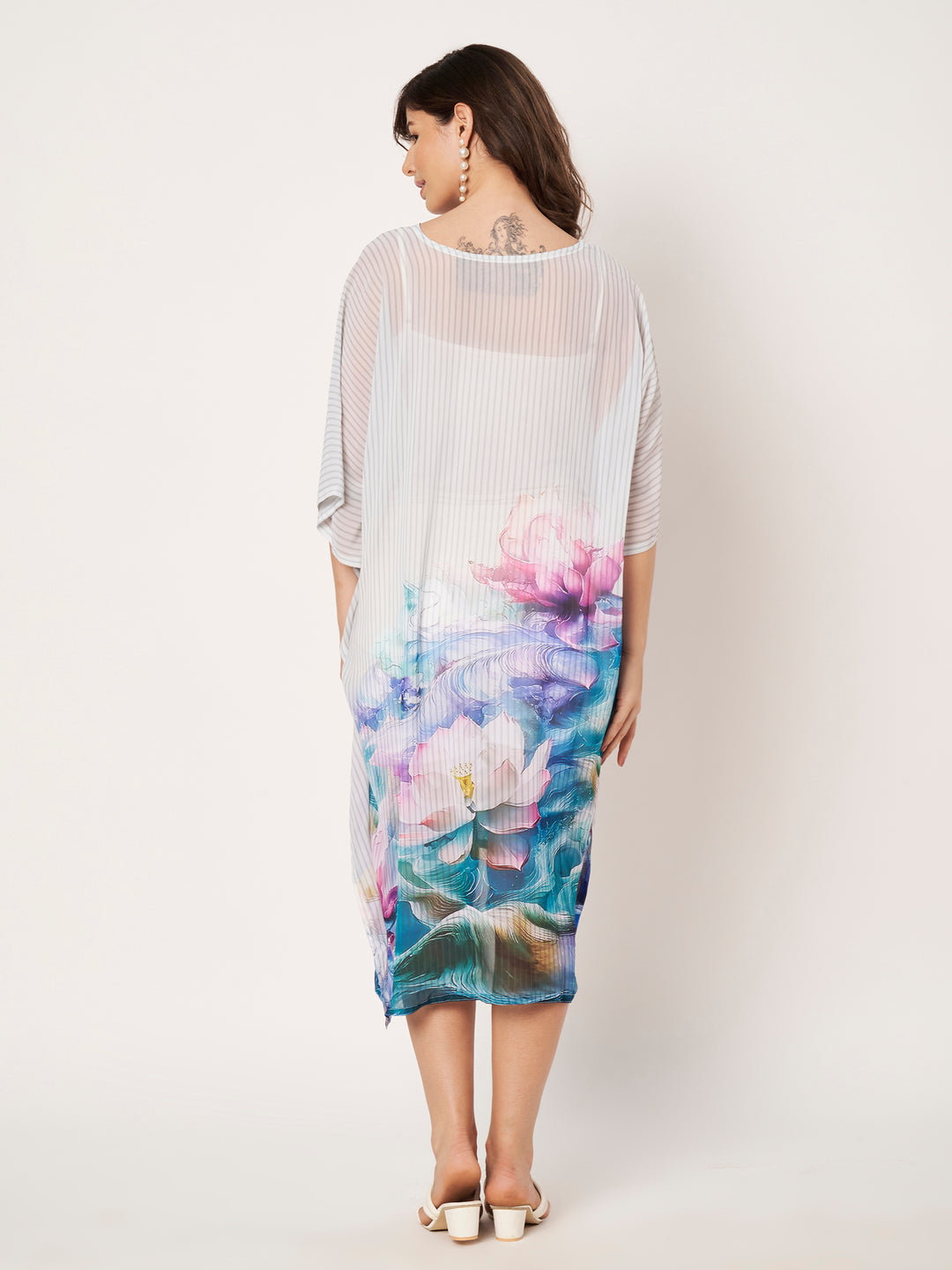 Women's Printed Georgette Beach Wear Kaftan