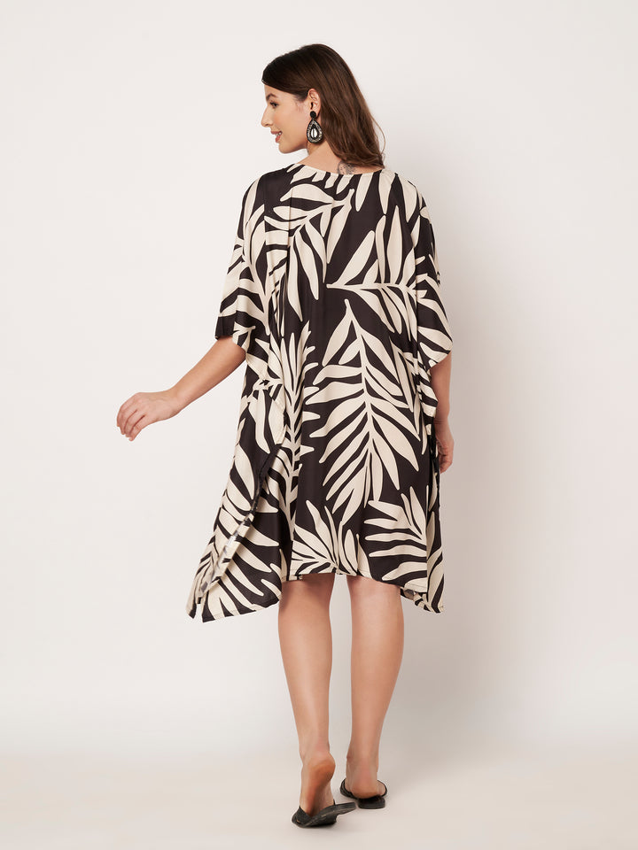 Women Multicolour Short Kaftan Kurti