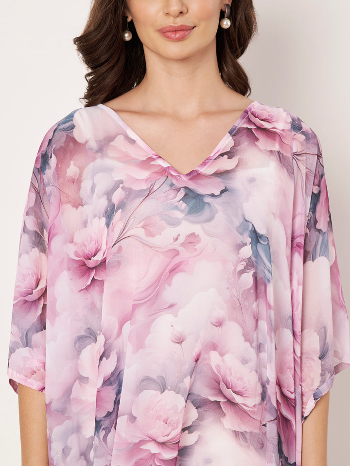 Women's Printed Georgette Beach Wear Kaftan