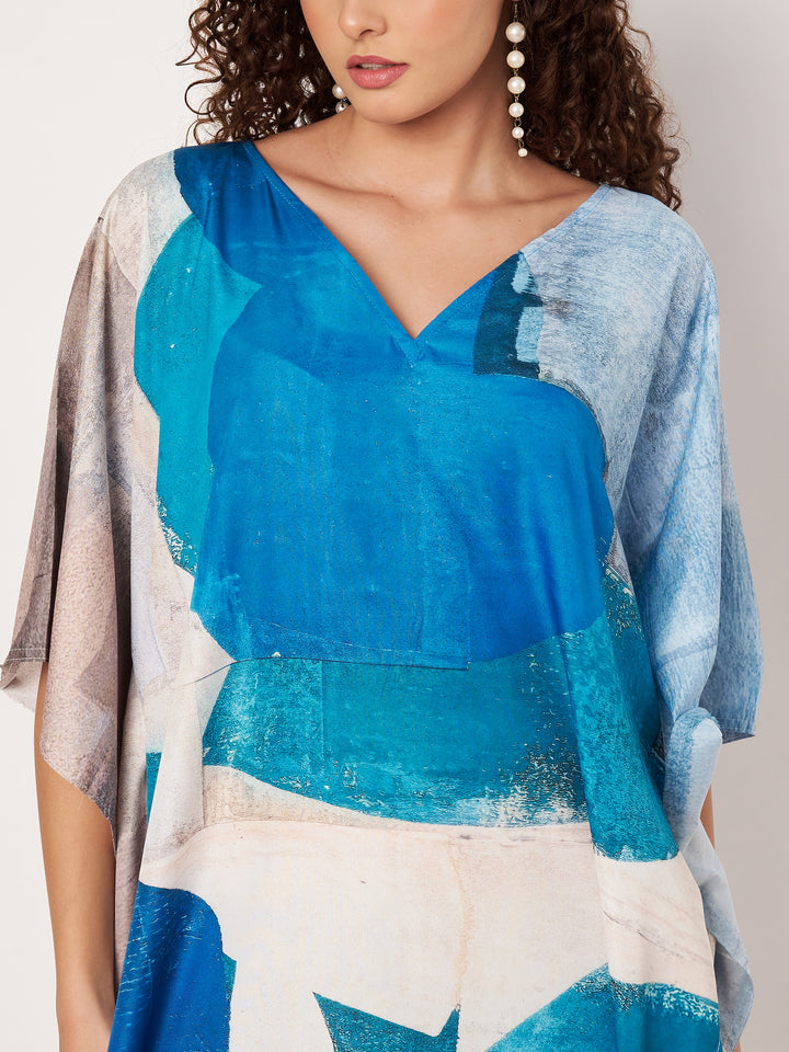 Women Multicolour Short Kaftan Kurti