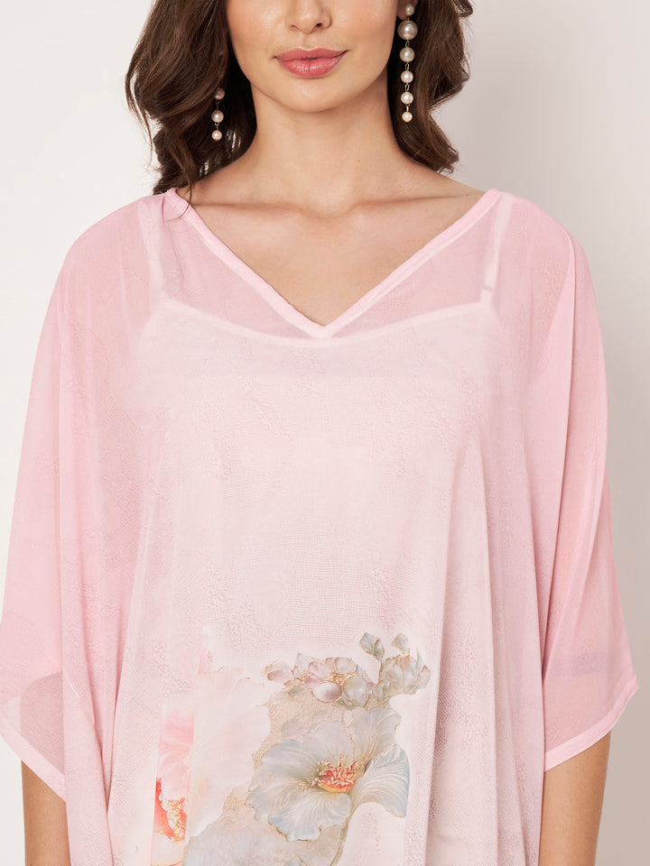 Women's Printed Georgette Beach Wear Kaftan