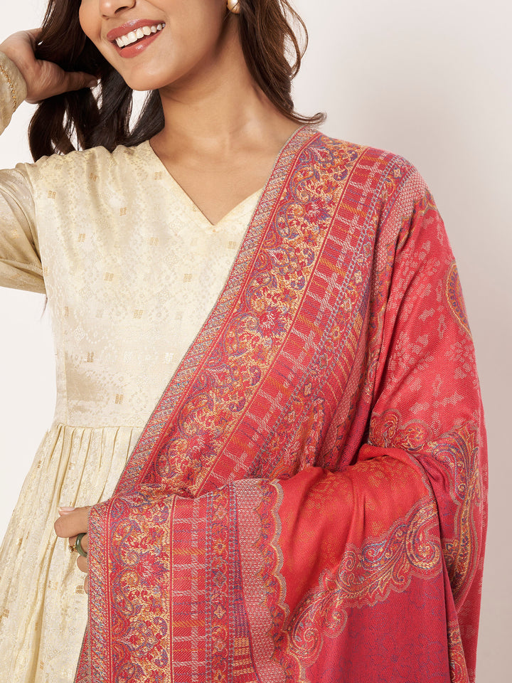 Women's Jamawar Wool Shawl