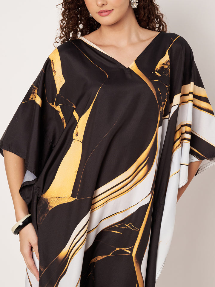 Women Multicolour Short Kaftan Kurti