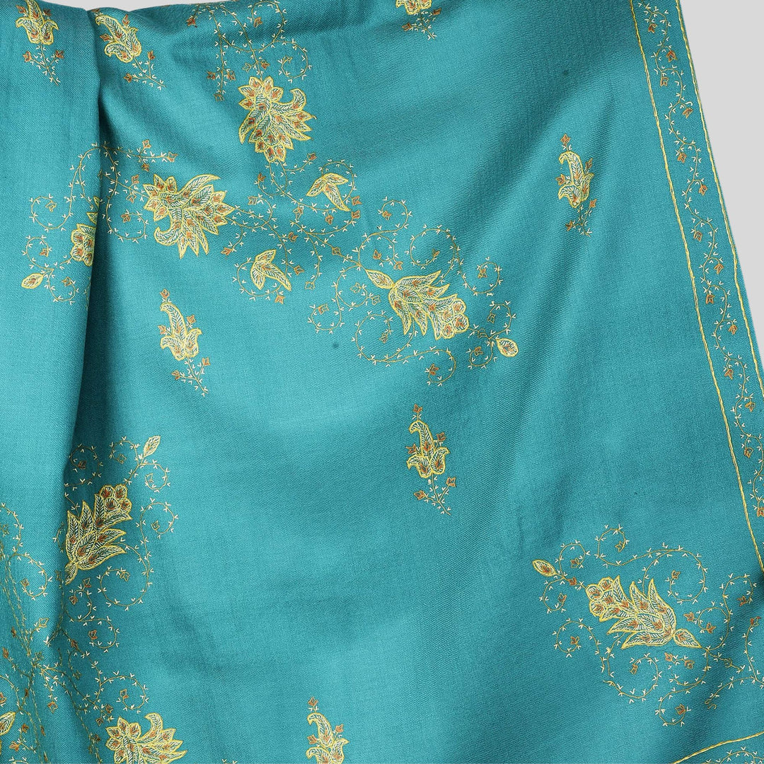 Women's Hand Embroidered Wool Shawl