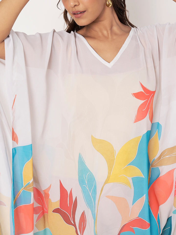 Women's Printed Georgette Beach Wear Kaftan