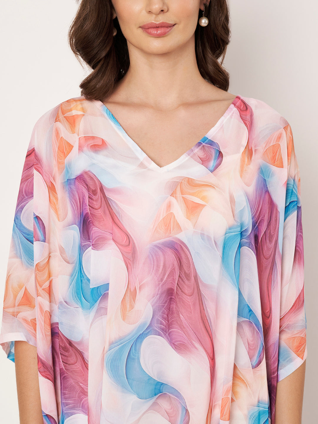 Women's Printed Georgette Beach Wear Kaftan