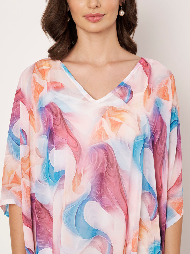 Women's Printed Georgette Beach Wear Kaftan