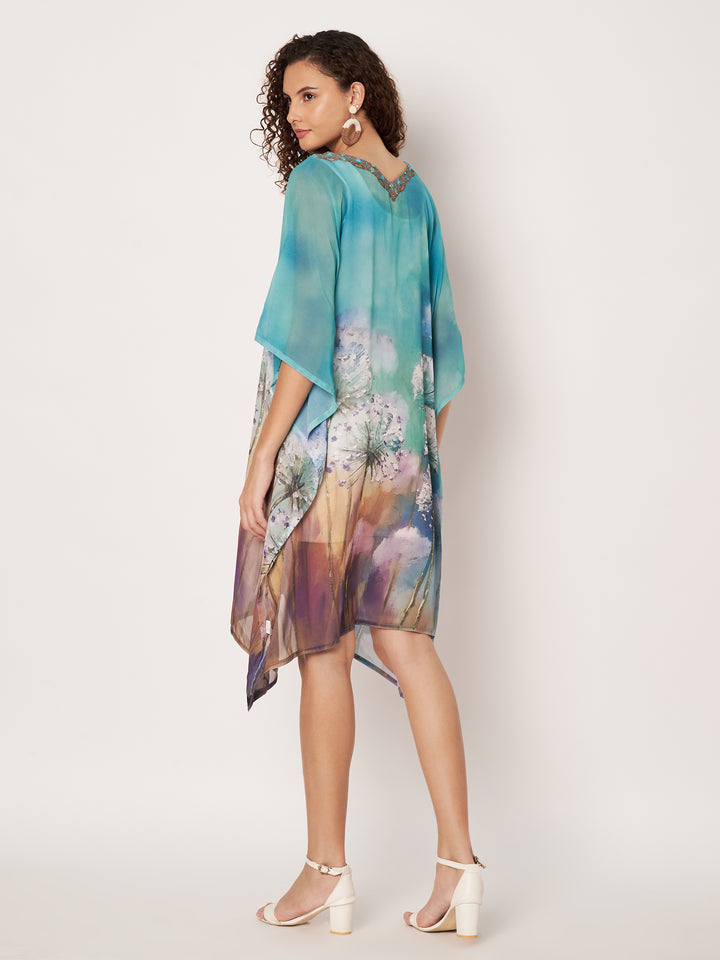 Women's Printed Georgette Beach Wear Kaftan