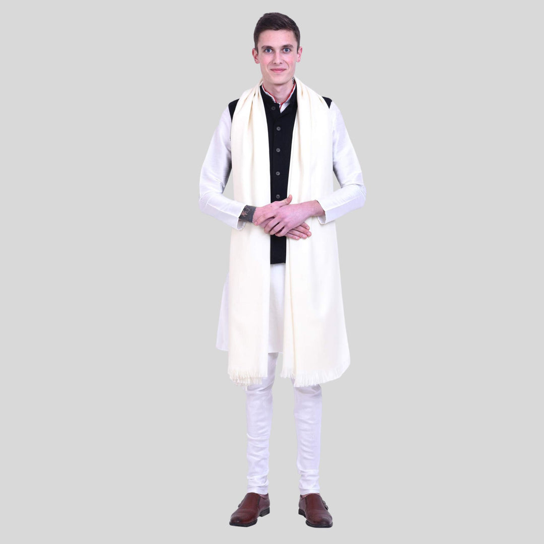 Men's Woven Wool Shawl