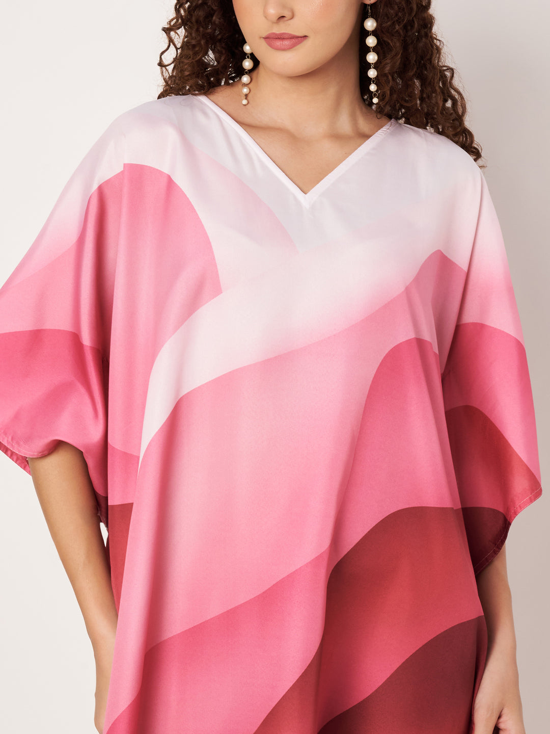Women Multicolour Short Kaftan Kurti