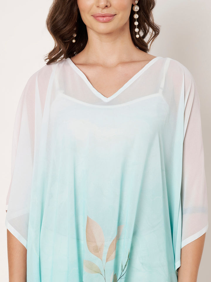 Women's Printed Georgette Beach Wear Kaftan