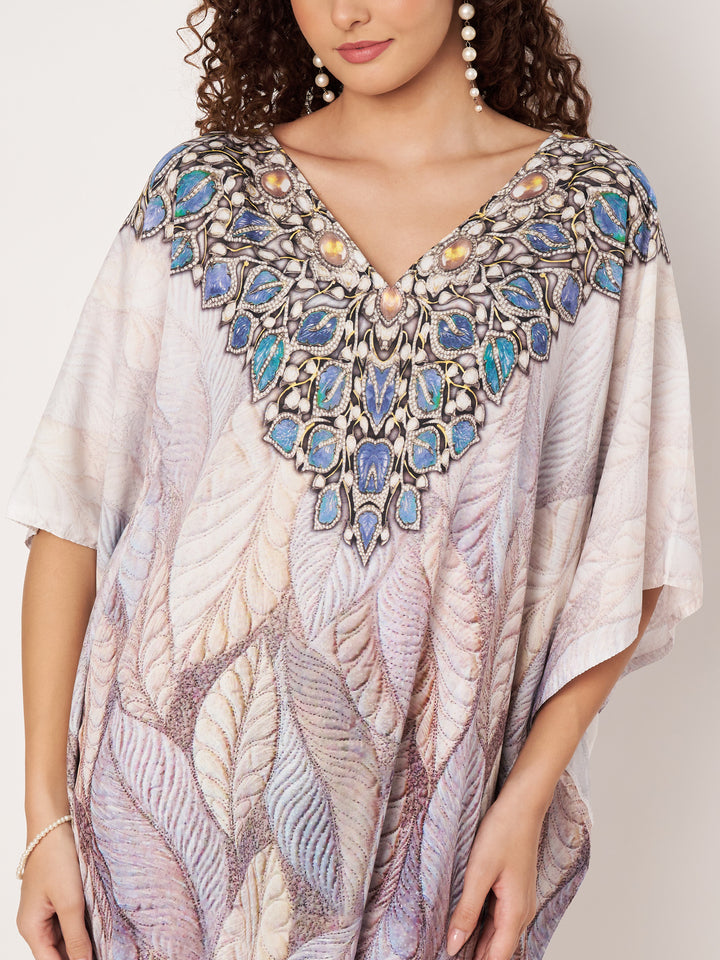 Women Multicolour Short Kaftan Kurti