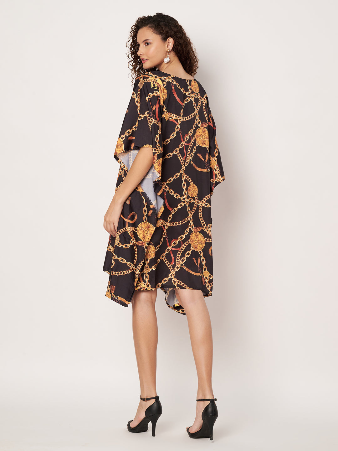 Women Multicolour Short Kaftan Kurti