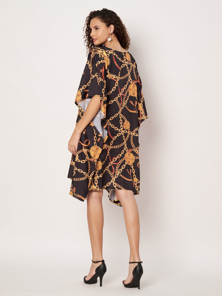 Women Multicolour Short Kaftan Kurti