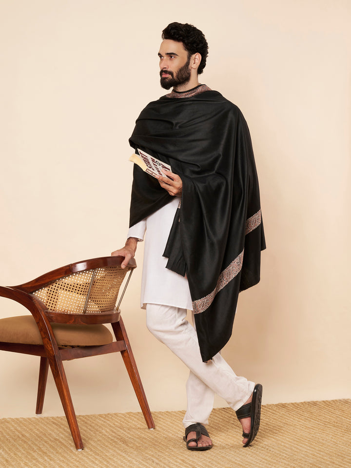 Men's Woven Acrylic Shawl