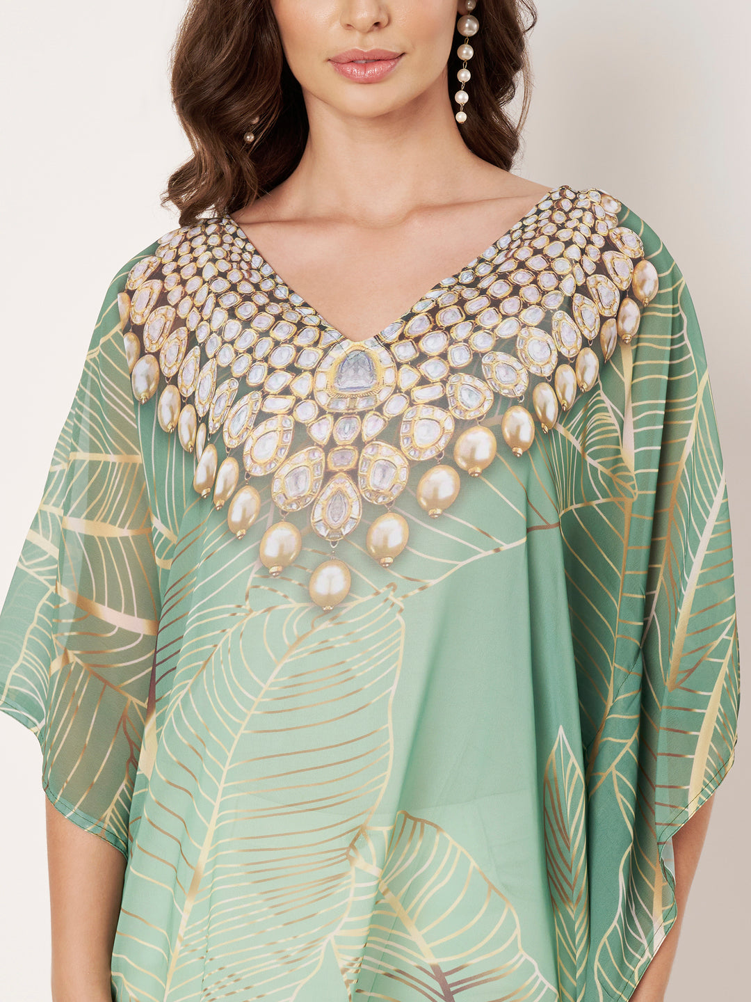 Women's Printed Georgette Beach Wear Kaftan