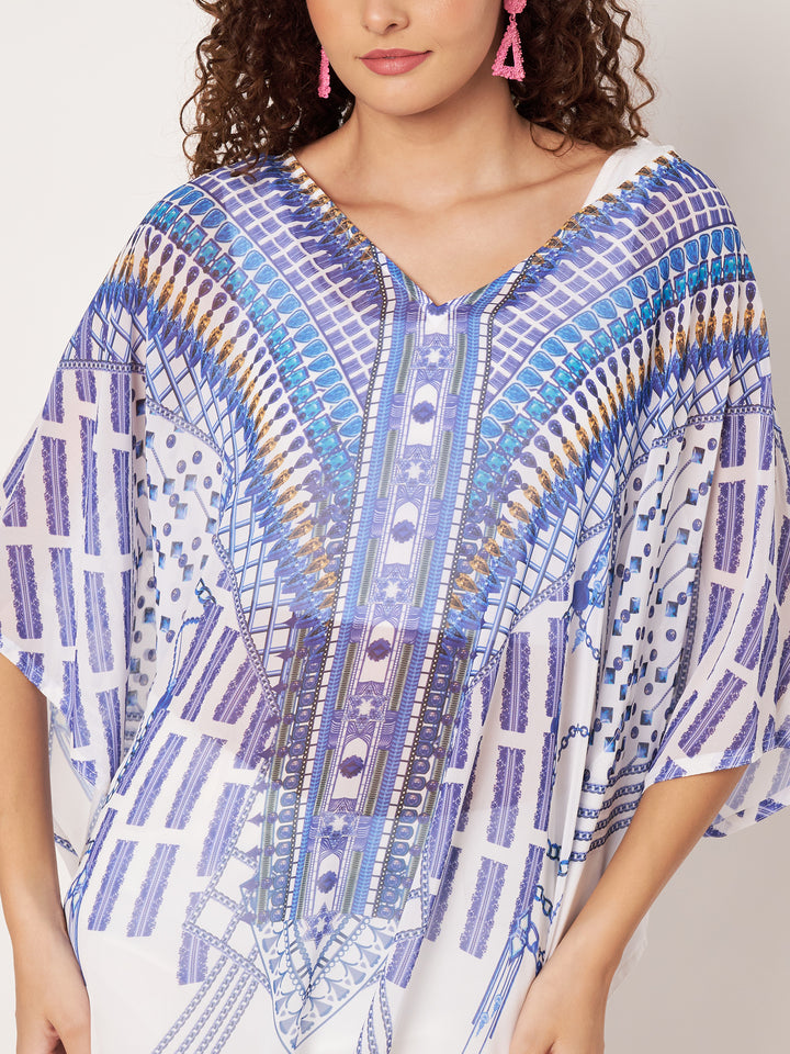 Women's Printed Georgette Beach Wear Kaftan