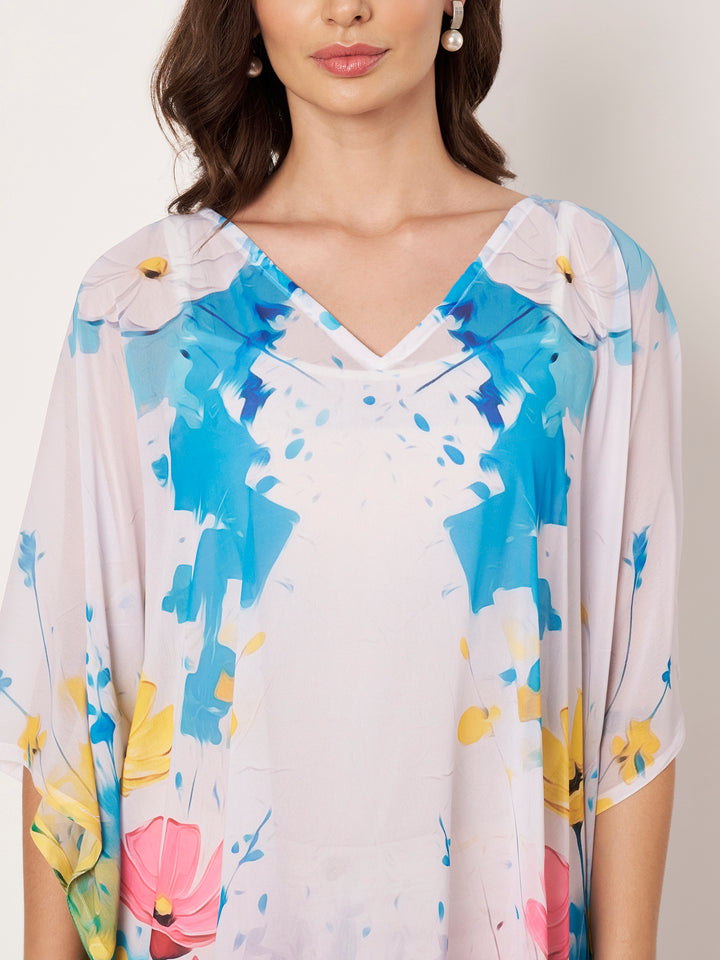 Women's Printed Georgette Beach Wear Kaftan