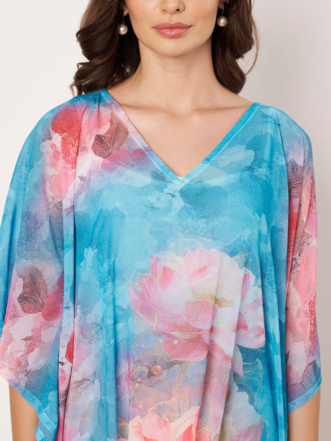 Women's Printed Georgette Beach Wear Kaftan
